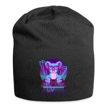 Vaporwave Koala DJ Pult Koala - Jersey-Beanie - Schwarz - Vorne