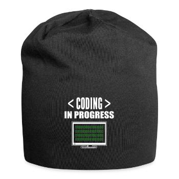 Programmierung und Codierung IT-Spezialist - Jersey-Beanie - Schwarz - Vorne
