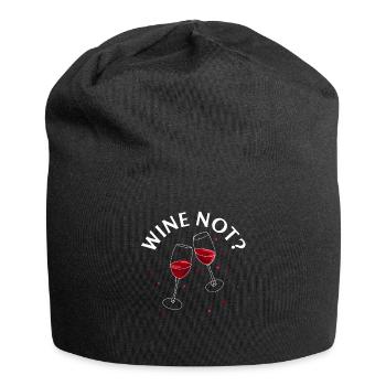 WINE NOT | WINE Why not? Oenophile - Jersey Beanie - black - Front