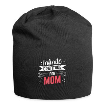 Infinite gratitude for mom - Jersey Beanie - black - Front