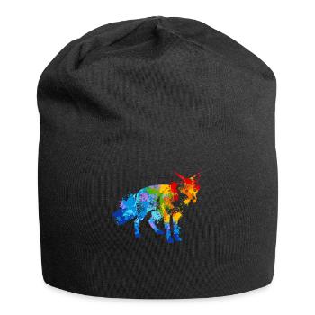 Fox Splash Art Forest Animal Lover - Bonnet en jersey - noir - Devant