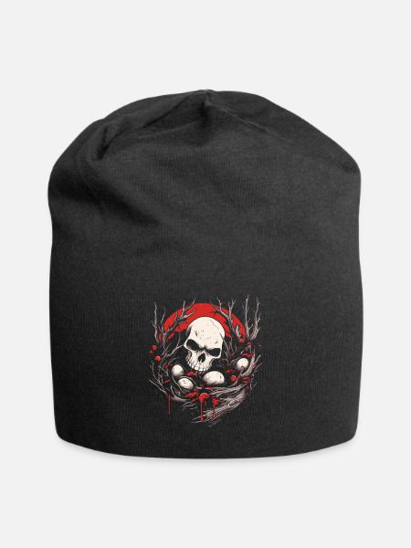 Bad Apple Totenkopf - Skull And Eggs In A Nest - Jersey-Beanie - Schwarz