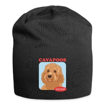 Cavapoo Dogs Cavoodle Dog Owner Cadeau - Bonnet en jersey - noir - Devant