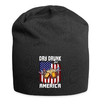 4th Of July Day Drunk For America US Flag Freedom - Jersey-Beanie - Schwarz - Vorne