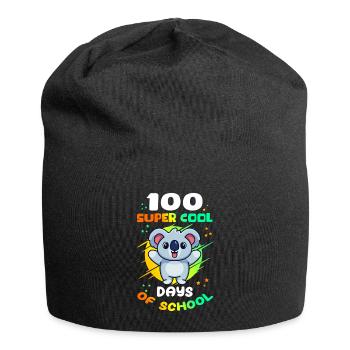 100 School Days Kids School Student Gift - Jersey Beanie - black - Front