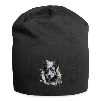 Australian Kelpie - Jersey-Beanie - Schwarz - Vorne