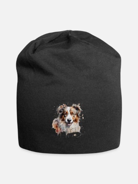 Berger australien - Bonnet en jersey - noir