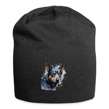 Australian Kelpie - Jersey-Beanie - Schwarz - Vorne