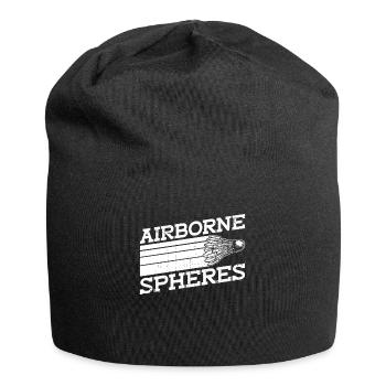 Kugeln in der Luft - Lustiges Badminton - Jersey-Beanie - Schwarz - Vorne