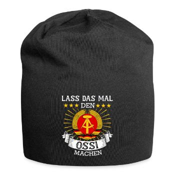 Ostdeutschland Osten Ossi DDR Heimat Ostblock - Jersey-Beanie - Schwarz - Vorne