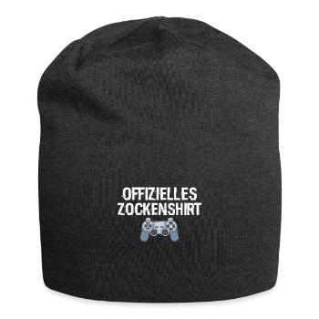 Zocken - Jersey-Beanie - Anthrazit - Vorne