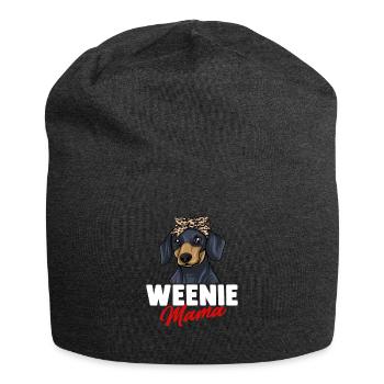 Dachshund Geschenk Dixie Wiener Doxie Dackel - Jersey-Beanie - Anthrazit - Vorne
