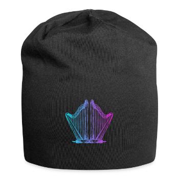 Harfe Konzertharfe Harfenmusik Harp Player - Jersey-Beanie - Schwarz - Vorne