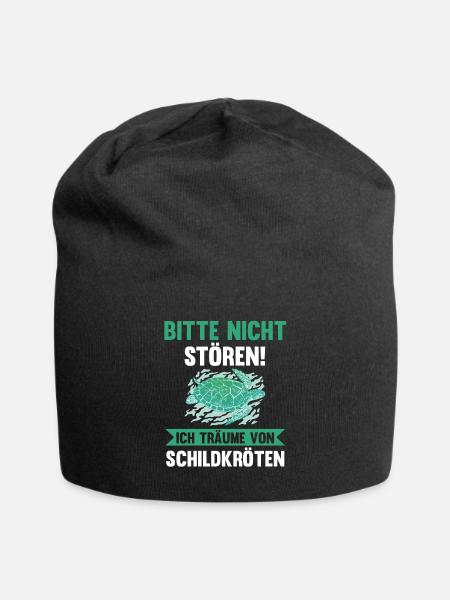 Schildkröte Schildkröten - Jersey-Beanie - Schwarz