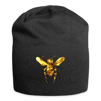 bee honey beekeeper bee beekeeper bees - Jersey Beanie - black - Front