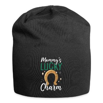 Mama Lucky Charm - Jersey Beanie - black - Front