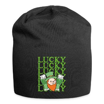 Lucky dwarf - Jersey Beanie - black - Front