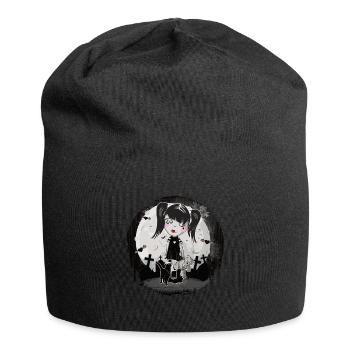 Gothique Emo Fille Cadeau Halloween - Bonnet en jersey - noir - Devant