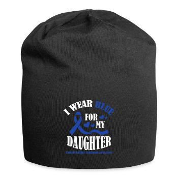 Ich Trage Blau Für Meinen Sohn - Bewusstsein Für - Jersey-Beanie - Schwarz - Vorne
