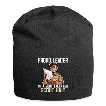 Camping Scouting - Funny Scout Guide - Jersey Beanie - black - Front