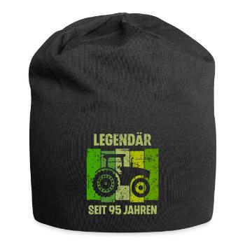 95 Geburtstag Geschenk 95. Landwirt Spruch - Jersey-Beanie - Schwarz - Vorne