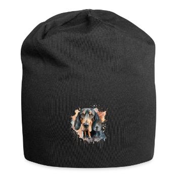 Black and Tan Coonhound - Jersey Beanie - black - Front