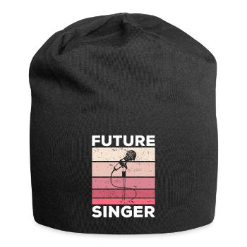 Future Chanteur Musique Chanteur Musicien - Bonnet en jersey - noir - Devant