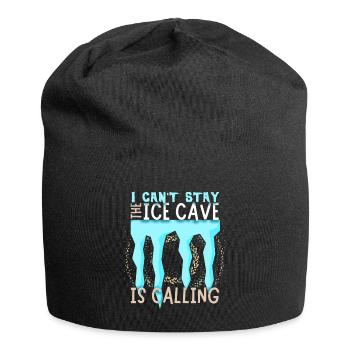 Speleologist, Ice Cave Ice Cave Research Saying - Jersey Beanie - black - Front