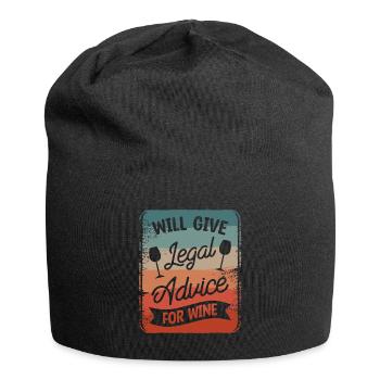 Will Give Legal Advice For Wine Lawyer Law - Jersey Beanie - black - Front