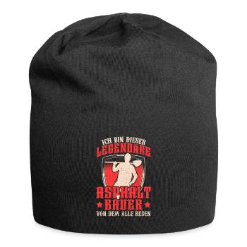 Legendärer Asphaltbauer Straßenbauer - Jersey-Beanie - Schwarz - Vorne
