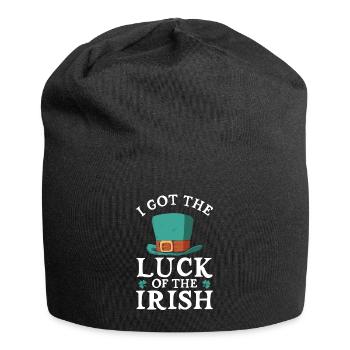 I have the luck of the Irish - Jersey Beanie - black - Front