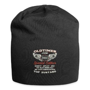 20. Geburtstag Mann Juni Jahrgang 2003 Oldtimer - Jersey-Beanie - Schwarz - Vorne