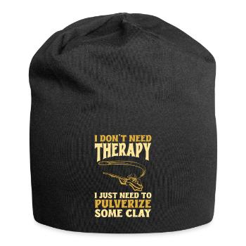 Trapschießen Skeet Tontaubenschießen - Jersey-Beanie - Schwarz - Vorne