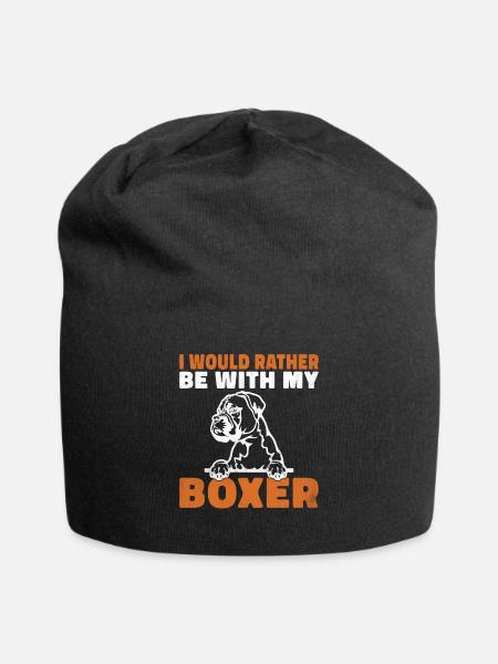 Cadeaux Boxer Dog - Bonnet en jersey - noir