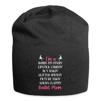 Ballet Dancer Dance Girl Ballerina - Jersey-Beanie - Schwarz - Vorne