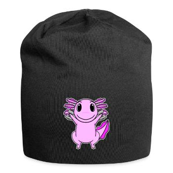 Axolotl Hantel Training Krafttraining Fitness - Jersey-Beanie - Schwarz - Vorne