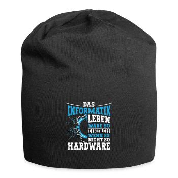 Informatiker Leben Computer PC - Jersey-Beanie - Schwarz - Vorne