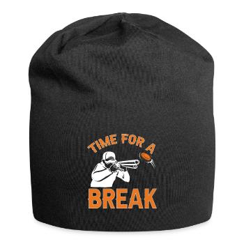 Trapschießen Skeet Tontaubenschießen - Jersey-Beanie - Schwarz - Vorne