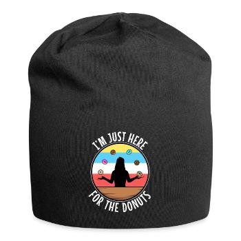 I'm just here for the donuts - Jersey-Beanie - Schwarz - Vorne