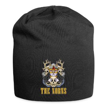 Norse Mythology The Norns Valkyrie Goddess Valknut - Jersey-Beanie - Schwarz - Vorne