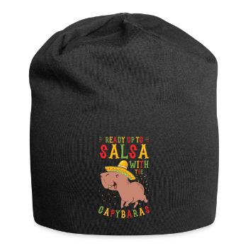 Capybara Mariachi Cinco de Mayo Fiesta - Jersey-Beanie - Schwarz - Vorne