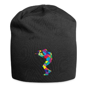 Low Poly Shooting Polygon Paintball - Bonnet en jersey - noir - Devant