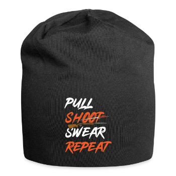 Shooting Skeet Clay Pigeon Shooting - Jersey Beanie - black - Front