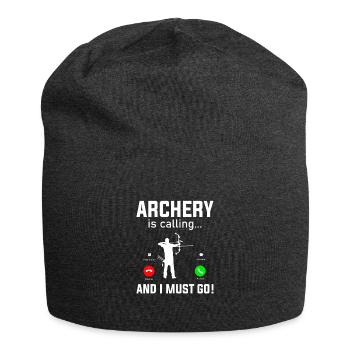 Archery Quote Archery Bow Archery Lovers Archer - Jersey Beanie - charcoal grey - Front