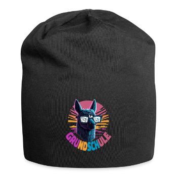 Lama Alpaka Hasta La Vista Einschulung 5.Klasse - Jersey-Beanie - Schwarz - Vorne