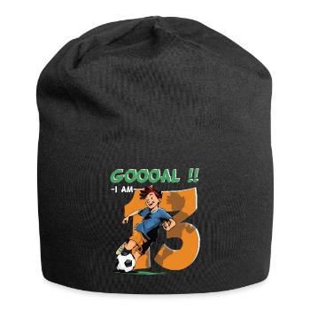 Football Birthday - 13 years old boy - 13. - Jersey Beanie - black - Front