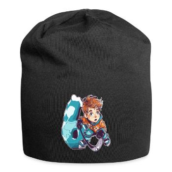 Ice Hockey Geburtstag - 6 Jahre Alter Junge - 6. - Jersey-Beanie - Schwarz - Vorne