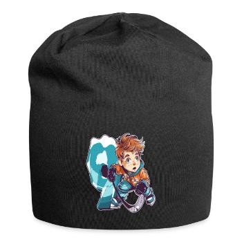 Ice Hockey Geburtstag - 9 Jahre Alter Junge - 9. - Jersey-Beanie - Schwarz - Vorne