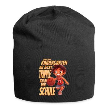 Bye Bye Kindergarten - Grundschule Kids Basketball - Jersey-Beanie - Schwarz - Vorne
