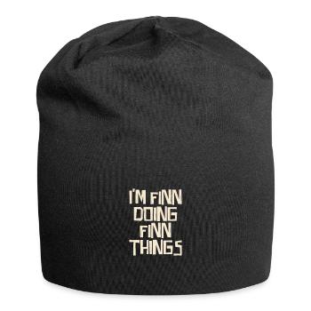 I'm Finn doing Finn things - Jersey-Beanie - Schwarz - Vorne